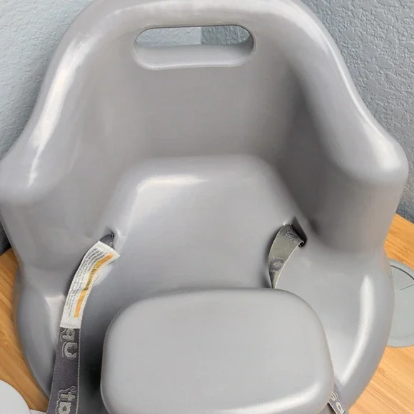 Upseat Baby Floor Seat Booster Chair for Sitting up with Removable Tray Gray - Picture 4 of 7